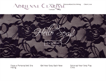 Tablet Screenshot of adrienneclarisse.com